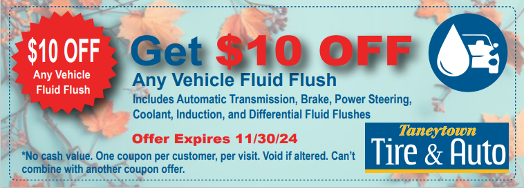 $10 off Fluid Flush Coupon Taneytown MD